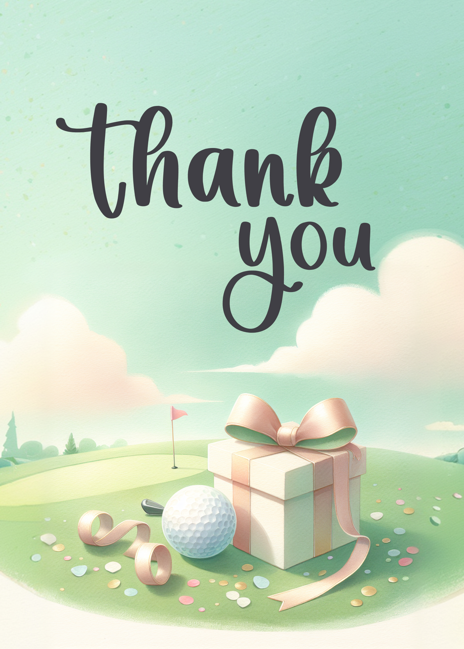 Golf Thank You eCard