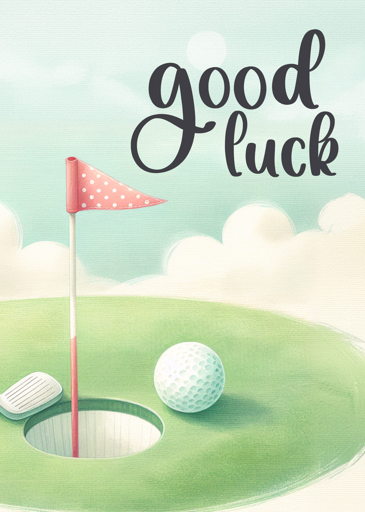 Good Luck Putting Green eCard