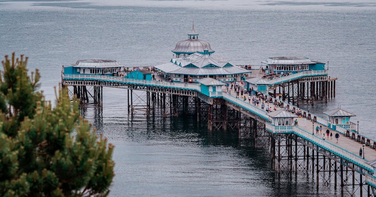 Llandudno seafront and Great Orme headland on the North Wales coast