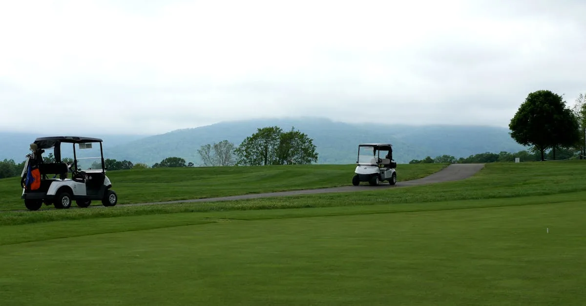 Lush green fairway at Fulford Golf Club with mature trees lining the parkland course near York